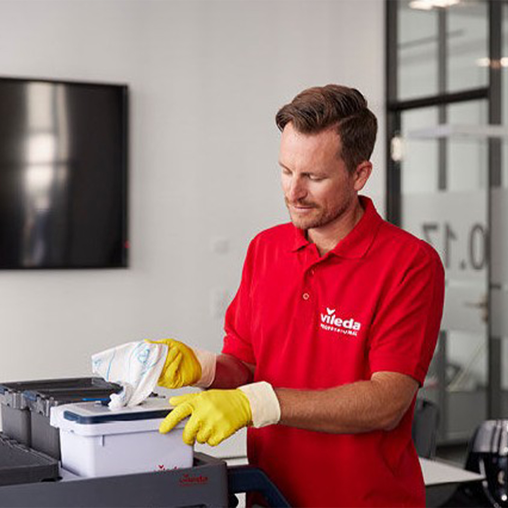 Lavete pe rola r-MicronSolo Roll 25 X 32 cm (180 buc) - Vileda