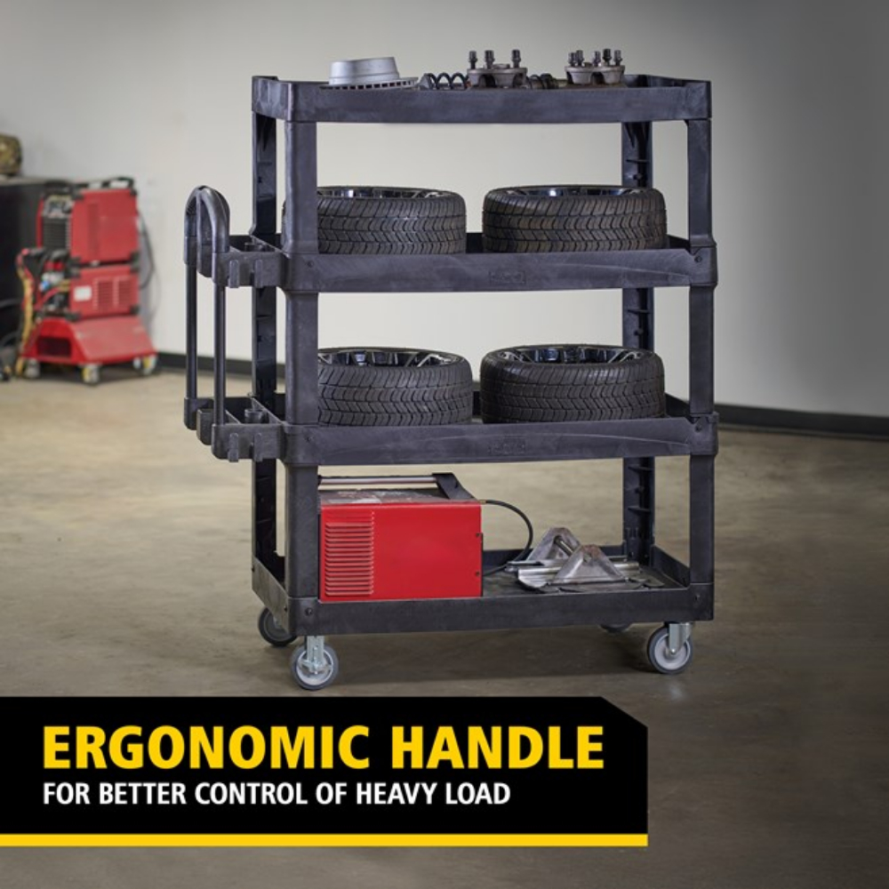 Carucior pentru servire cu  4 rafturi - Rubbermaind 317 KG