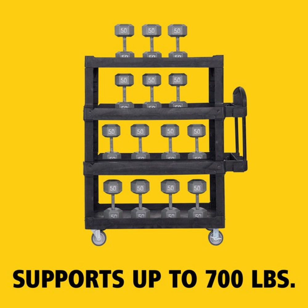 Carucior pentru servire cu  4 rafturi - Rubbermaind 317 KG