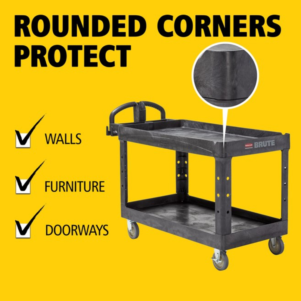 Carucior pentru servire cu 2 rafturi - Rubbermaind