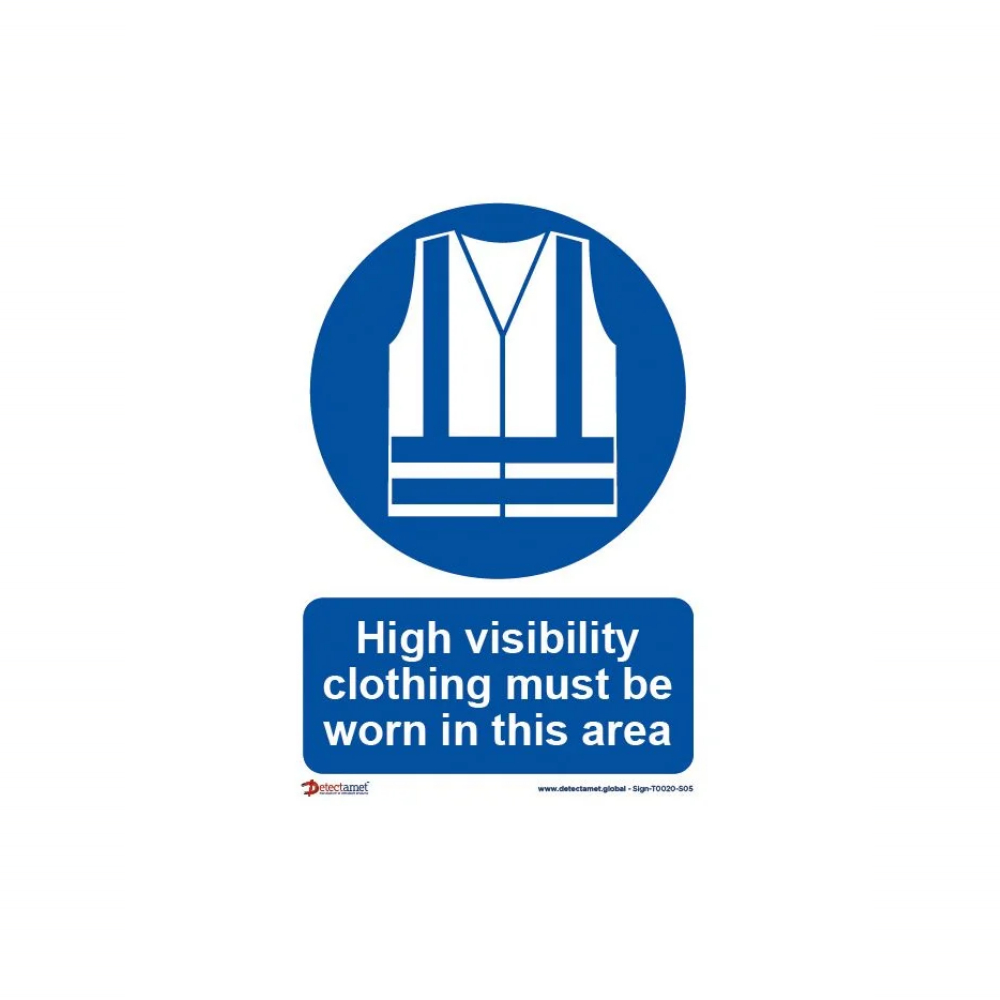 Semn de siguranta pentru purtare echipament - Detectamet