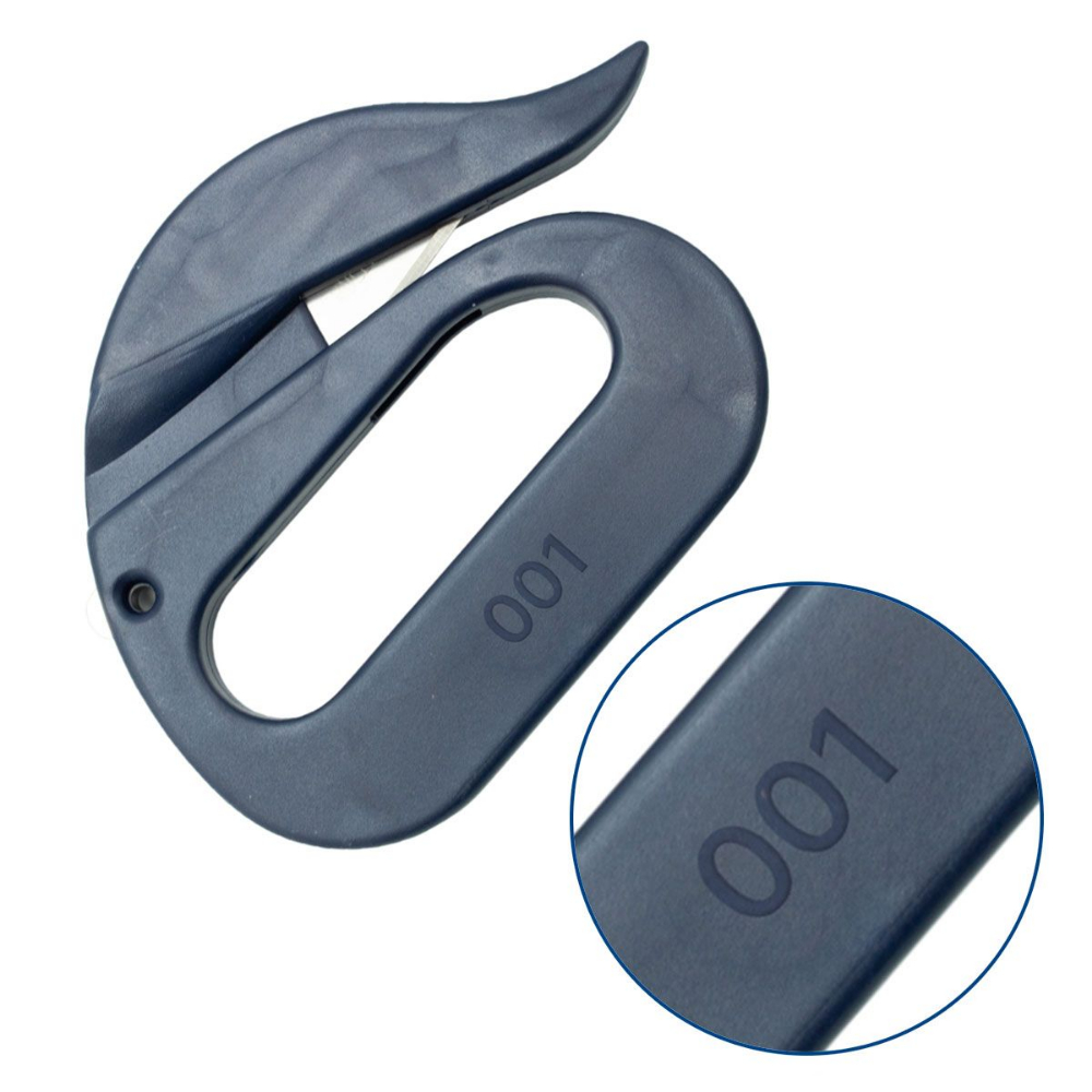 Cutter metal detectabil pentru saci si ambalaje cu lama protejata, Detectamet