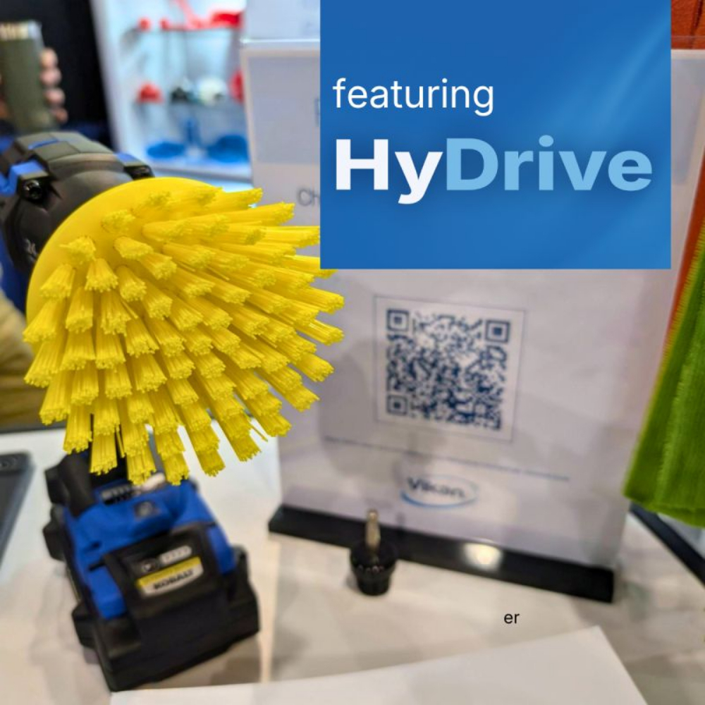 Perie circulara cu peri duri HyDrive, &Oslash;90 mm, Vikan