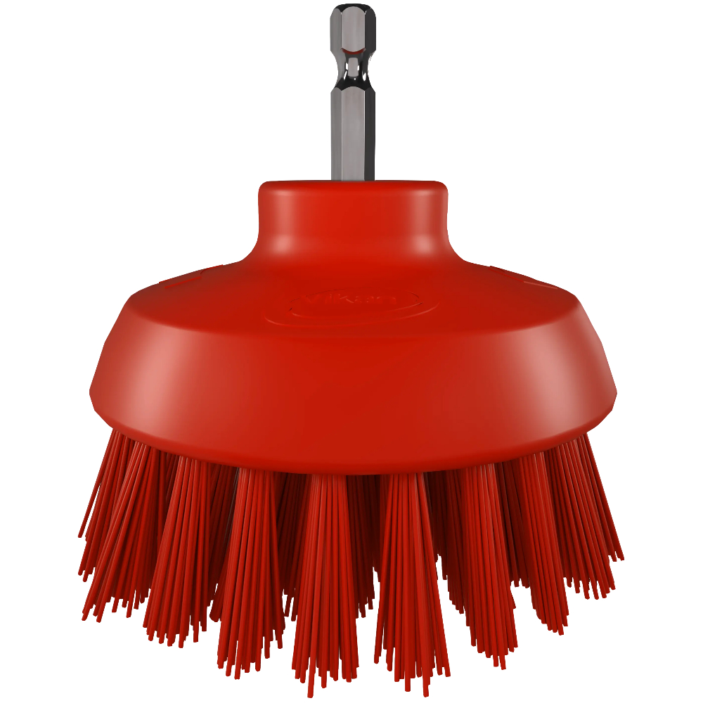 Perie circulara cu peri duri HyDrive, &Oslash;90 mm rosu 