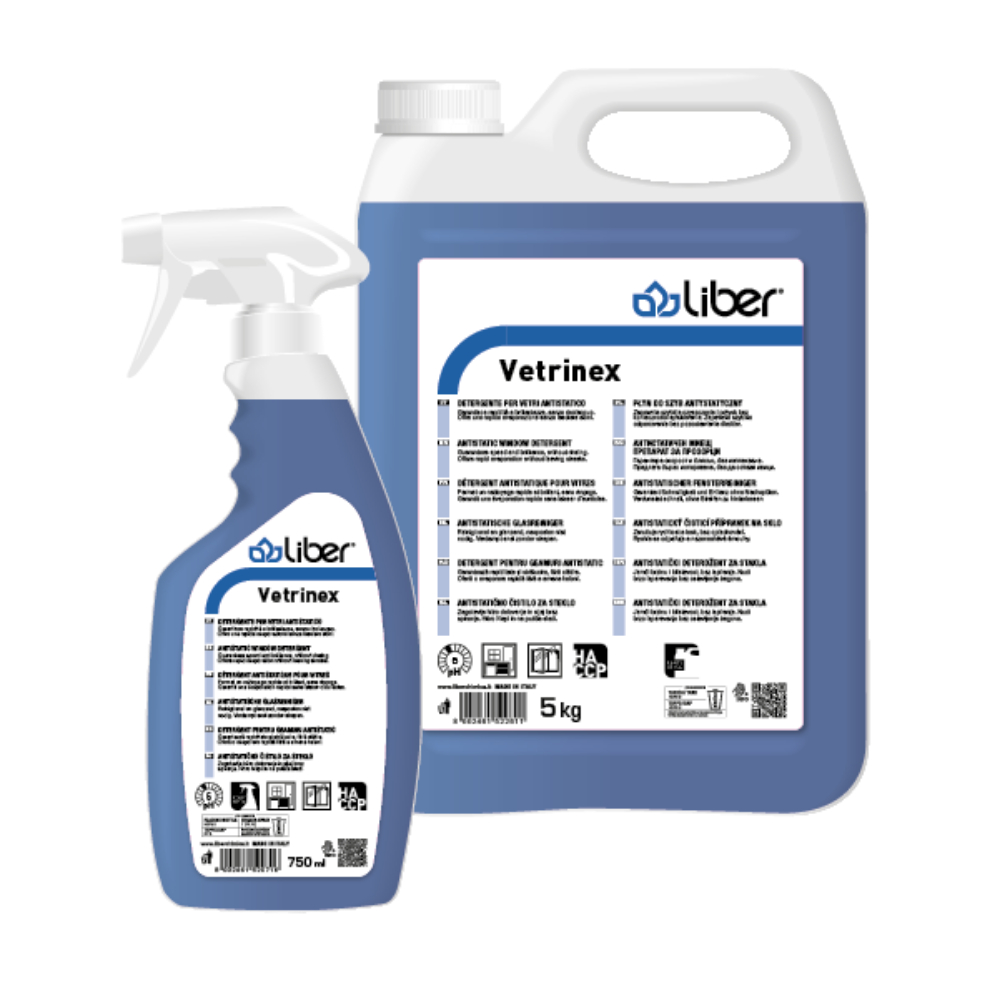 Detergent antistatic pentru geamuri si suprafete vitrate, 5 kg, Liber