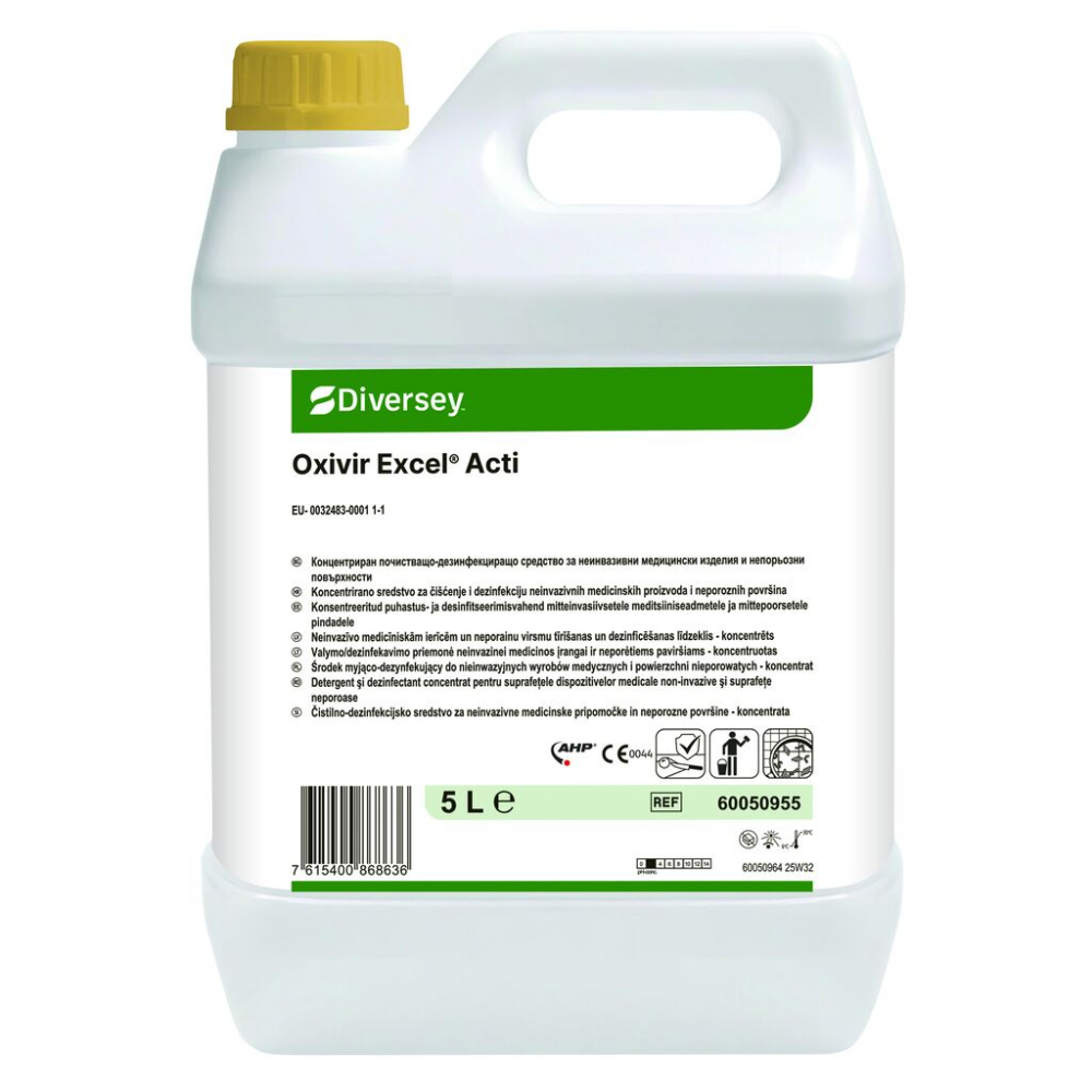 Dezinfectant suprafete lavabile DI Oxivir Excel Foam Acti, 5 L, Diversey